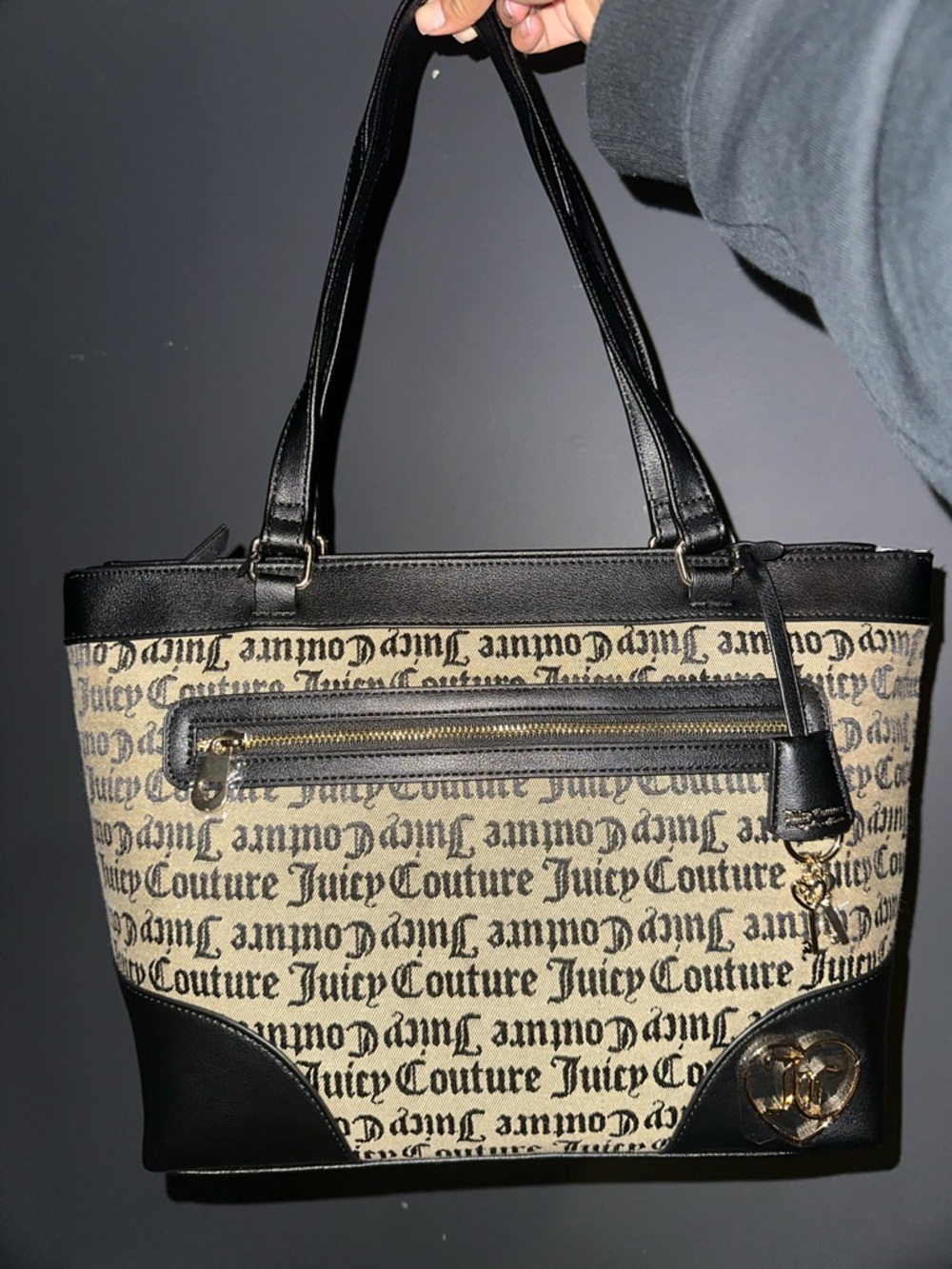 Juicy Couture Black & Beige Logo